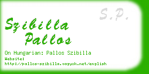 szibilla pallos business card